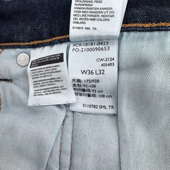 Levi’s 541 Men’s Athletic Taper Dark Wash Jeans 36x32 - Picture 15 of 15